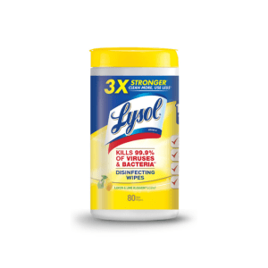 Lysol Disinfecting Wipes Lemon 80 Wet Wipes