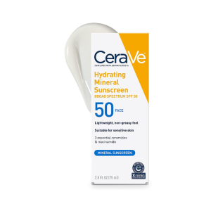 CeraVe Hydrating Mineral Sunscreen SPF 50 Face