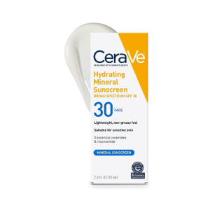 CeraVe Hydrating Mineral Sunscreen SPF 30 Face